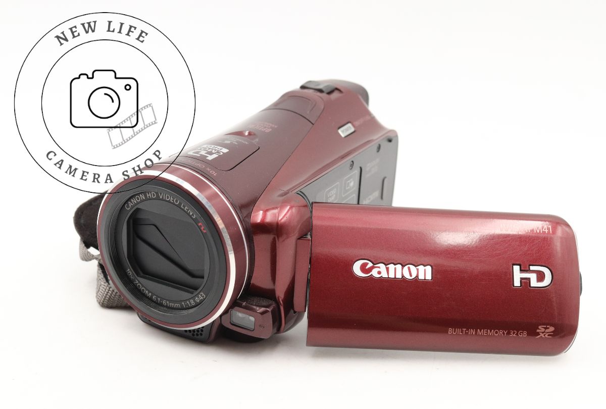 キヤノン Canon デジタルビデオカメラ iVIS HF M41 レッド iVIS HF M41