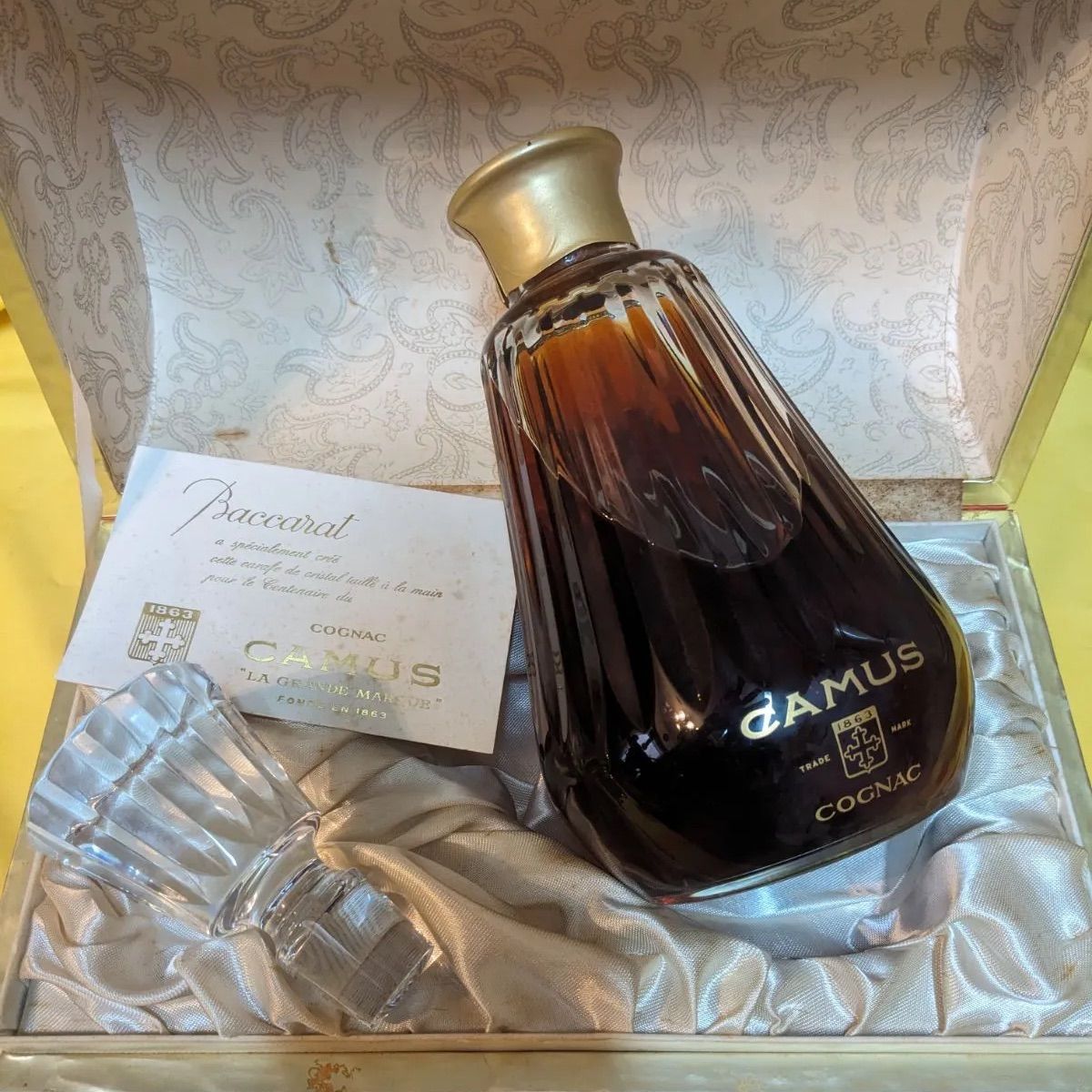 カミュ CAMUS カラフェ バカラ 700ml ブランデー コニャック 【古酒