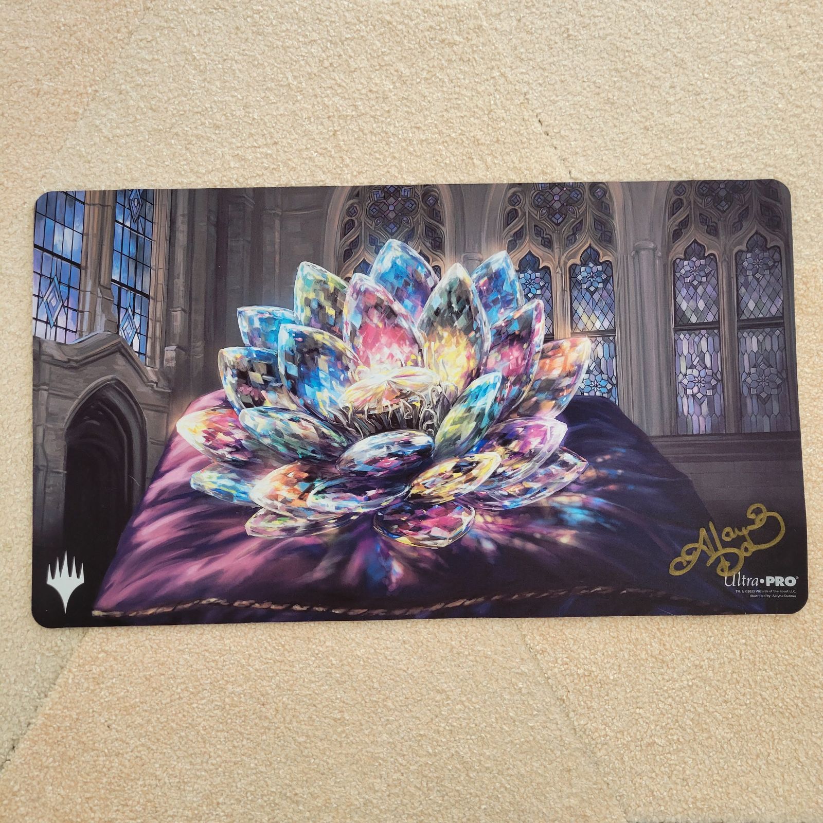 MTG 宝石の睡蓮 サイン入り プレイマット Amazon.co.jp: mtg 宝石の
