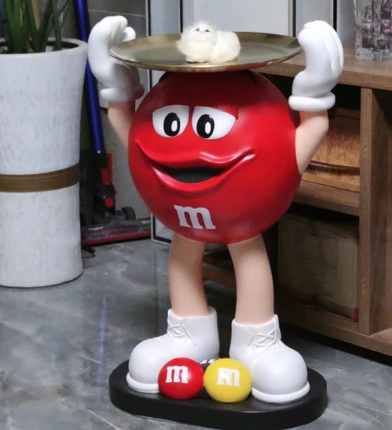 M&M's エムアンドエムズ サイドテーブル フィギュア レッド 赤 M&M's