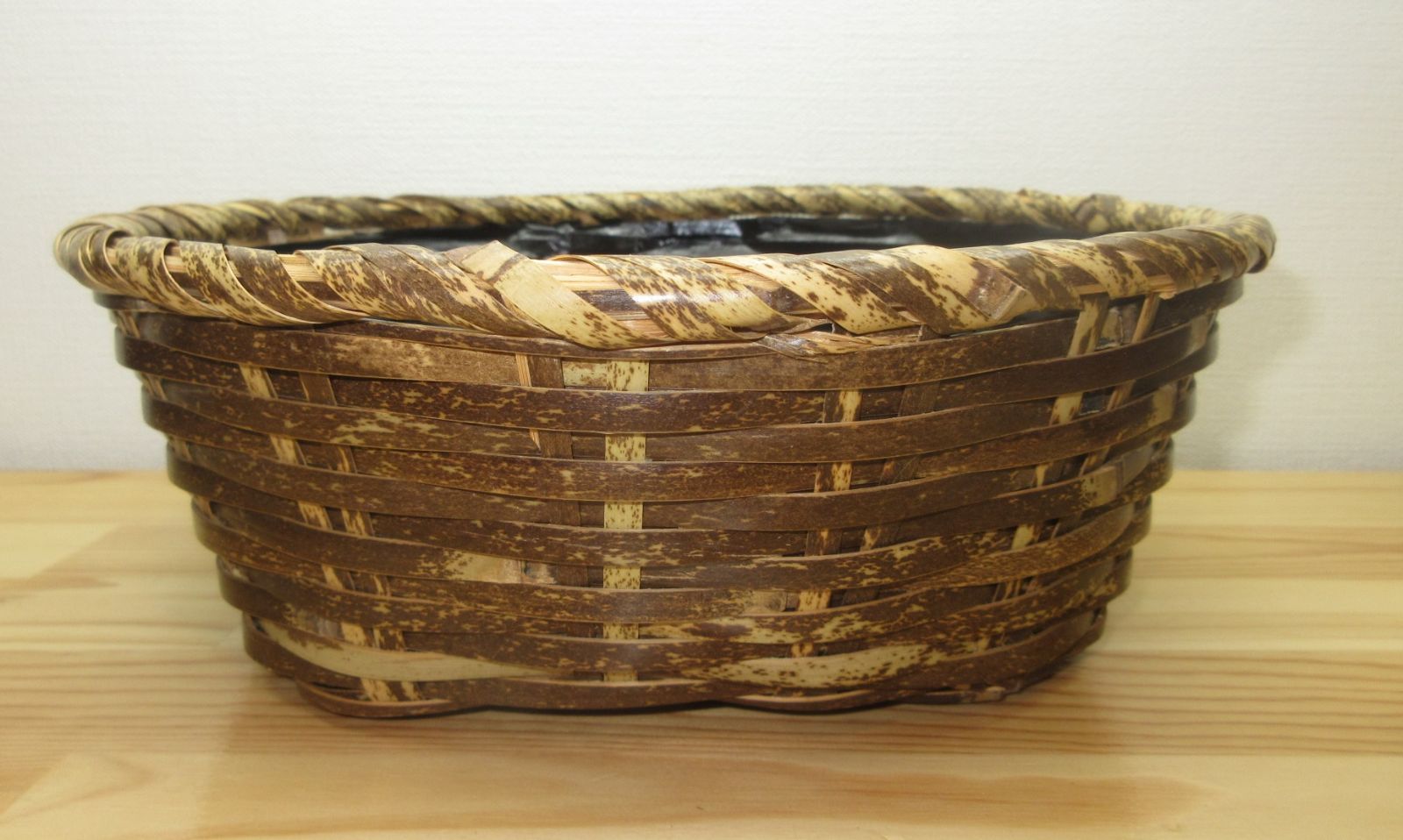 逢絢亭・新品】茶道具 水屋道具 炭斗 さざえ籠 風炉用 高品質 木製