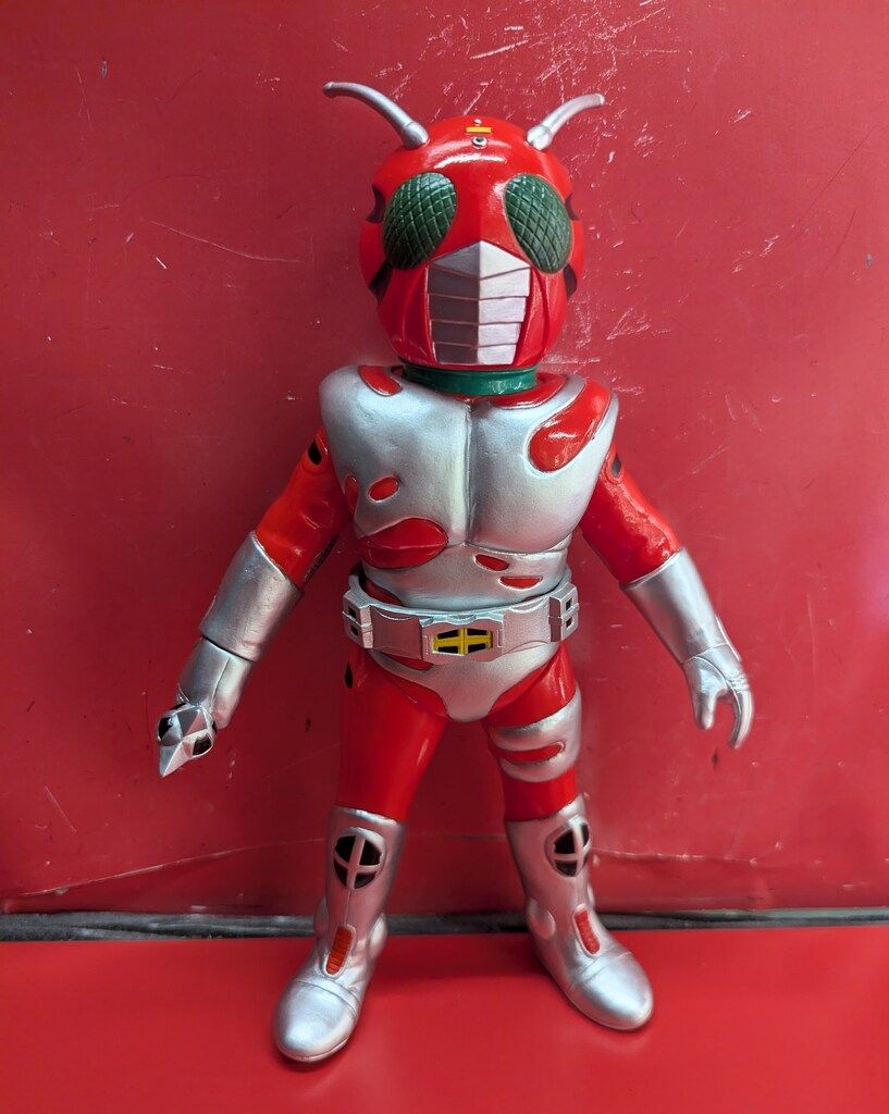 無版権 仮面ライダー パチ ソフビ フィギュア 盆踊りタイプ 無版権