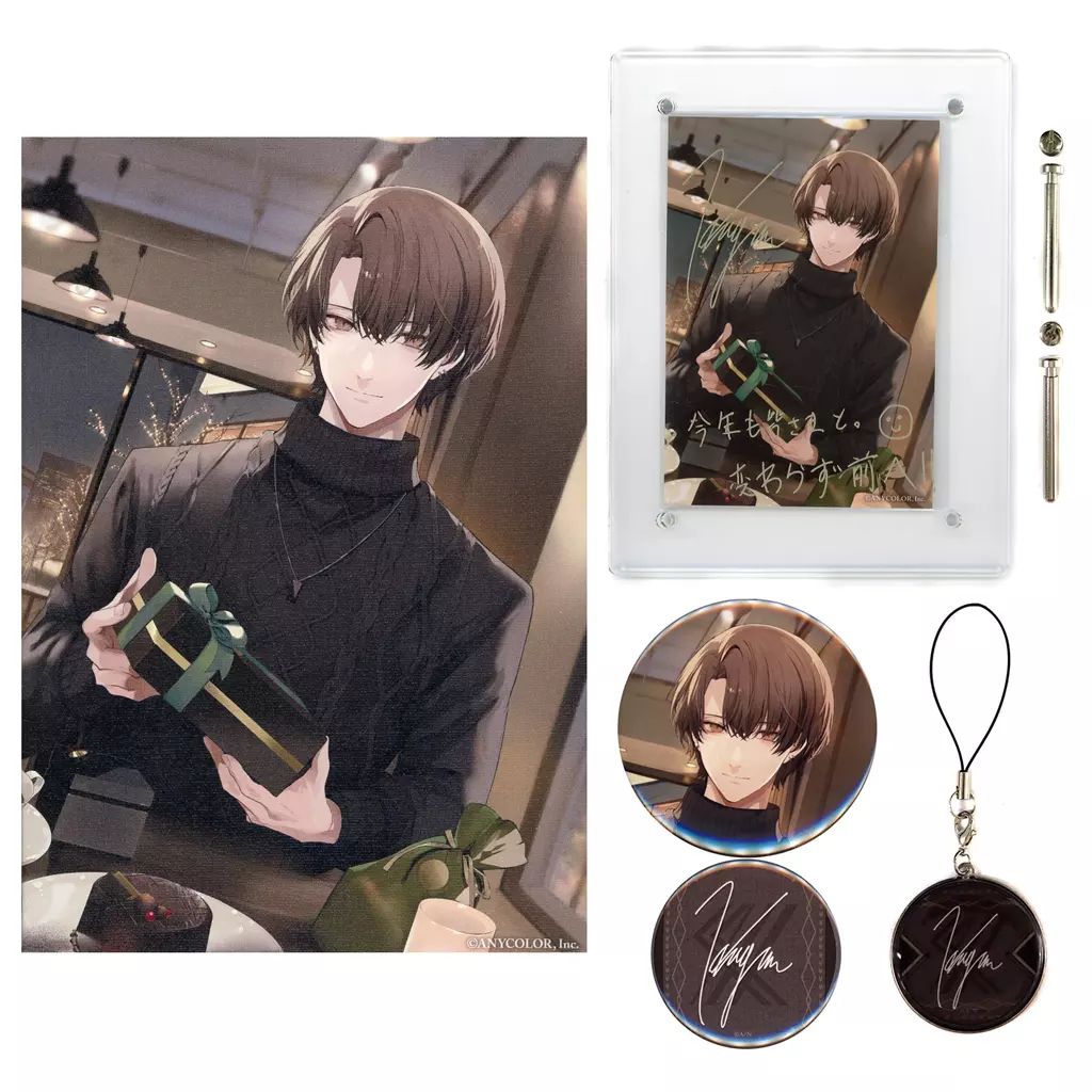 にじさんじ 加賀美ハヤト誕生日グッズ 2024 缶バッジ チェキ セット