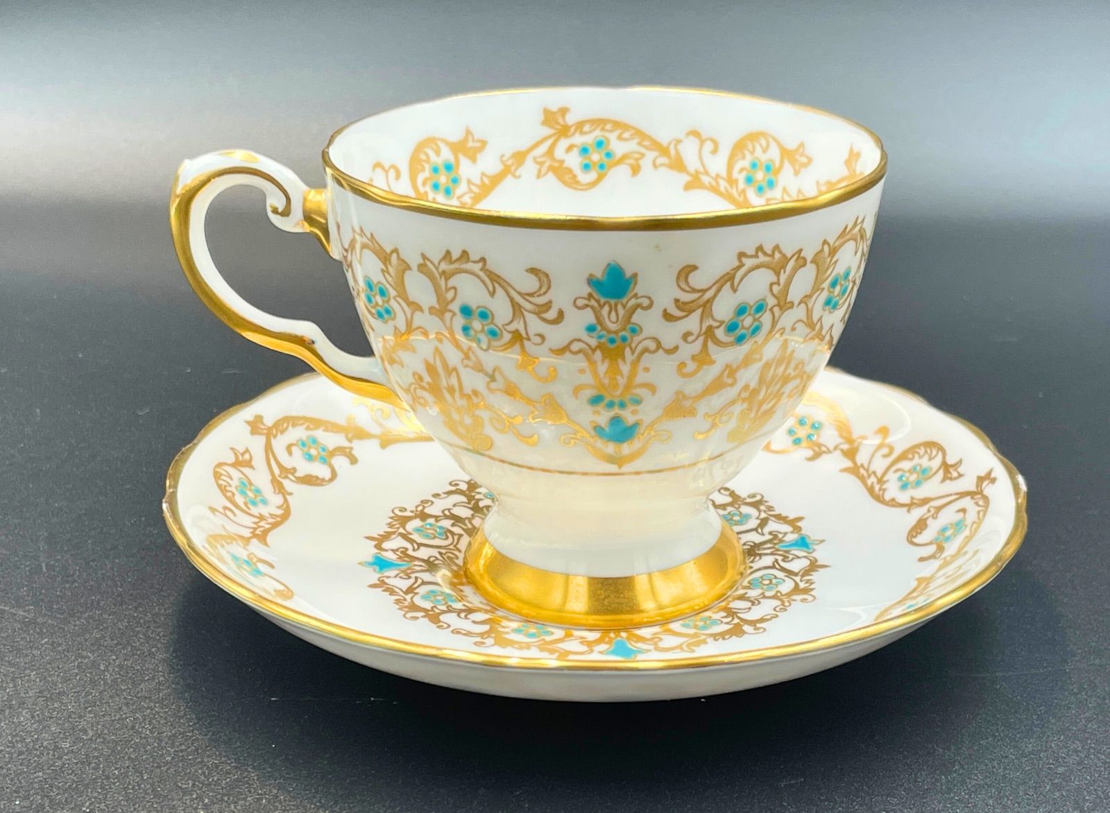 オールドノリタケ銘品!! オールドノリタケ 白鳥風景図耳付皿 オールド