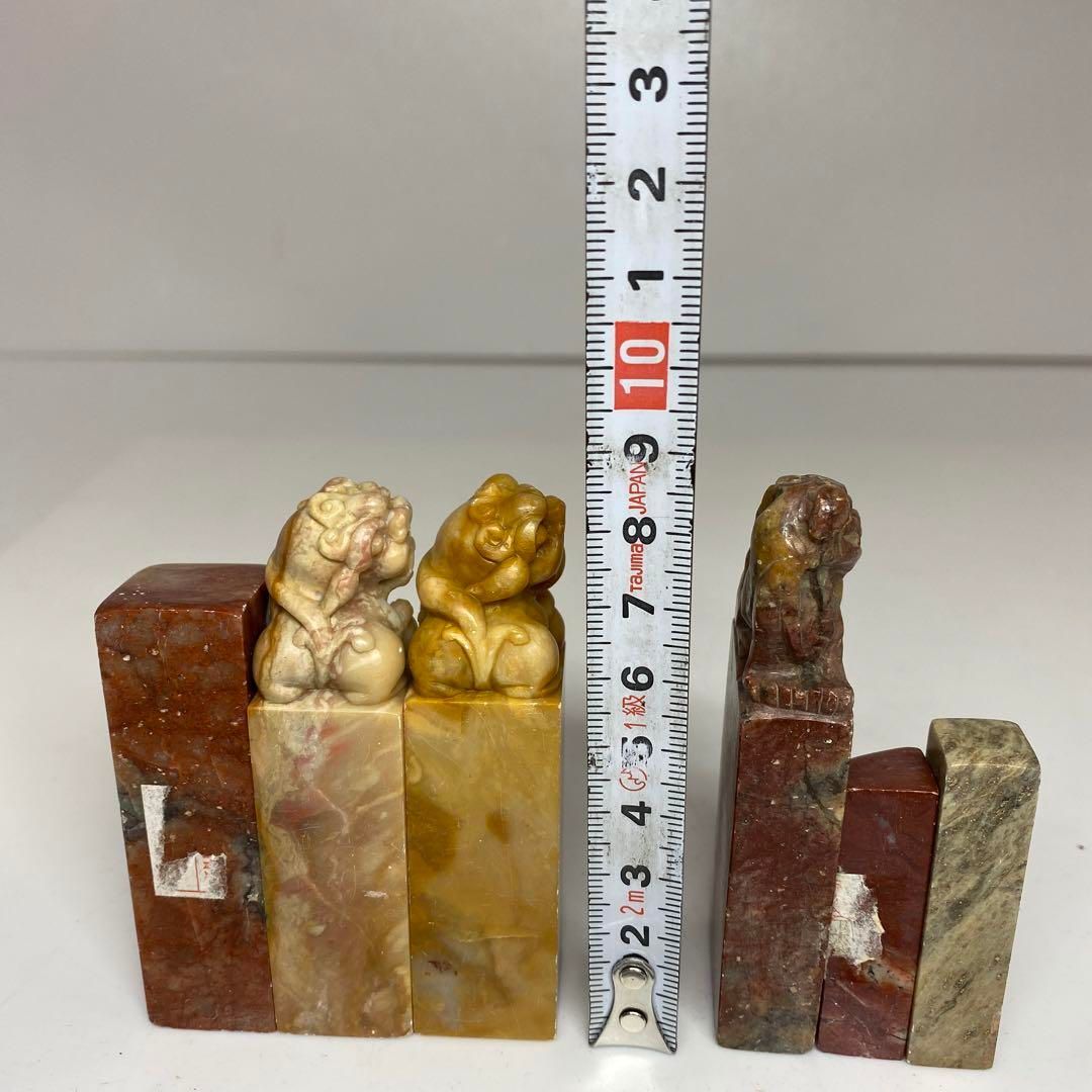 中国印材 印鑑 寿山石 獅子 古印材水坑牛角凍獅子紐印材 中国寿山石