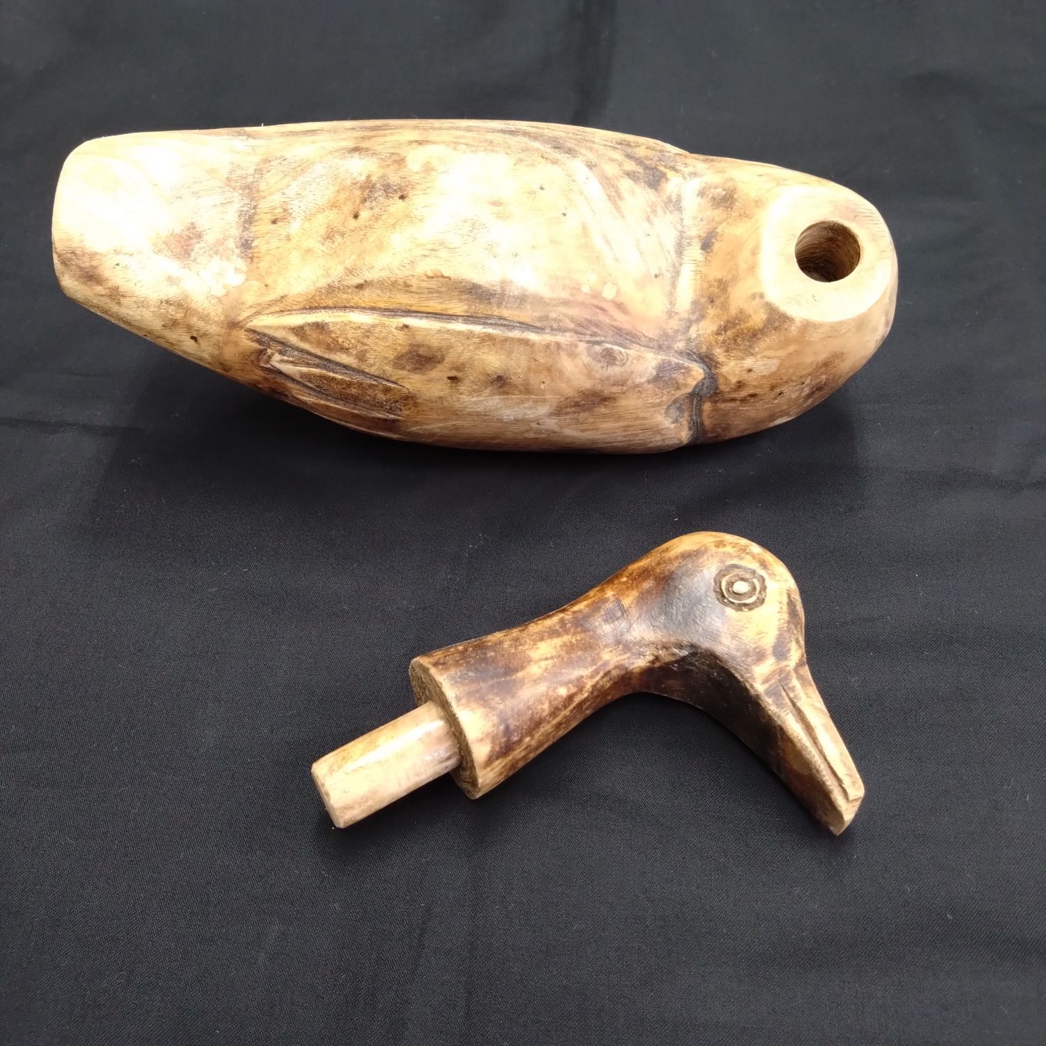 李朝 木彫鴨 木雁 キロギ デコイ 27cm 0049 - メルカリ