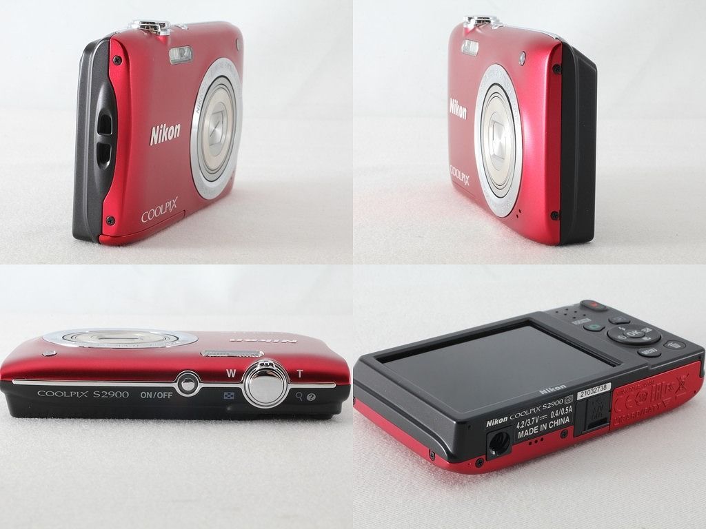 Nikon COOLPIX S2900 レッド コンパクトデジタルカメラ Amazon.com