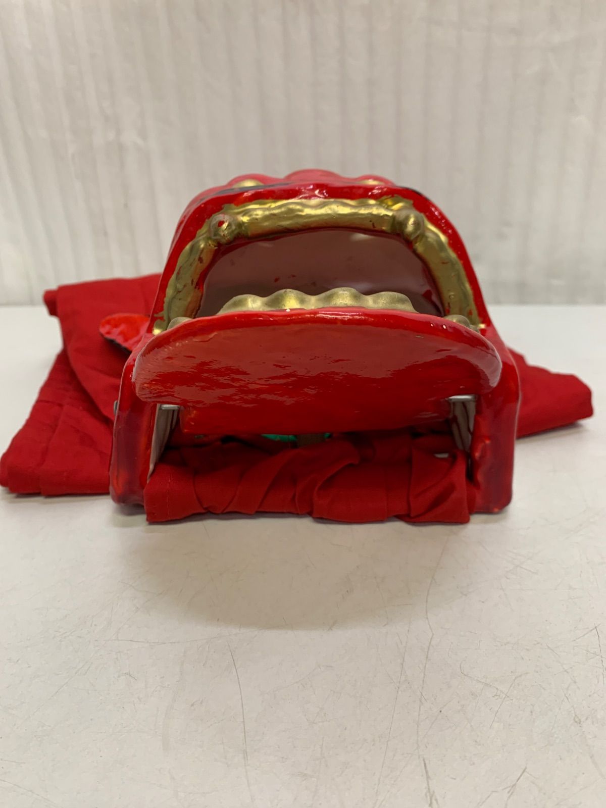 希少 手獅子 日本舞踊 小道具 獅子舞 赤獅子 舞手獅子 獅子頭 縁起物