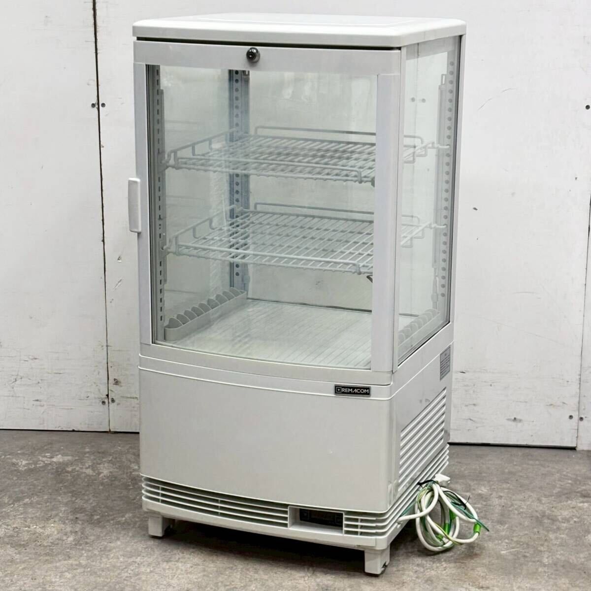 美品 卓上 冷蔵ショーケース 冷蔵庫 RCS-4G63SL 63L 大型 飲料 美品
