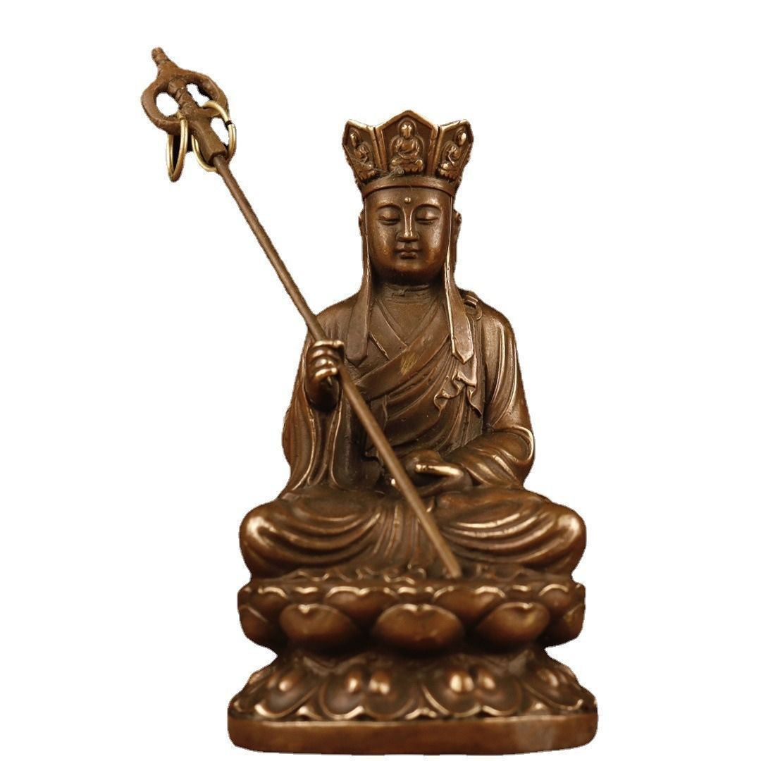 地蔵 菩薩 観音 金剛薩陀 銅製 仏像 彫刻 置物 開運 風水 地蔵 菩薩