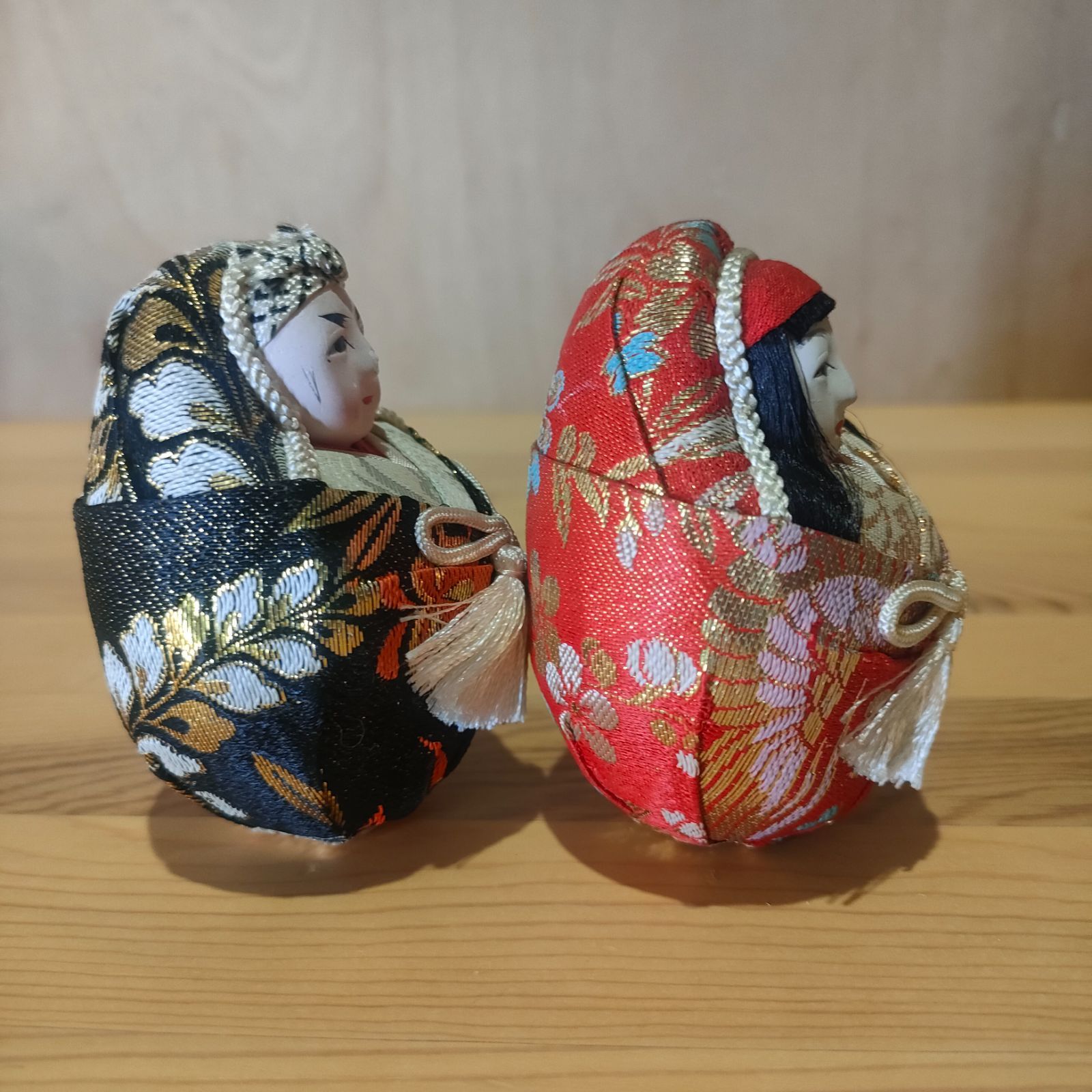 美品】姫だるま 雛人形 錦だるま 達磨 飛騨高山 置物 日本 オブジェ