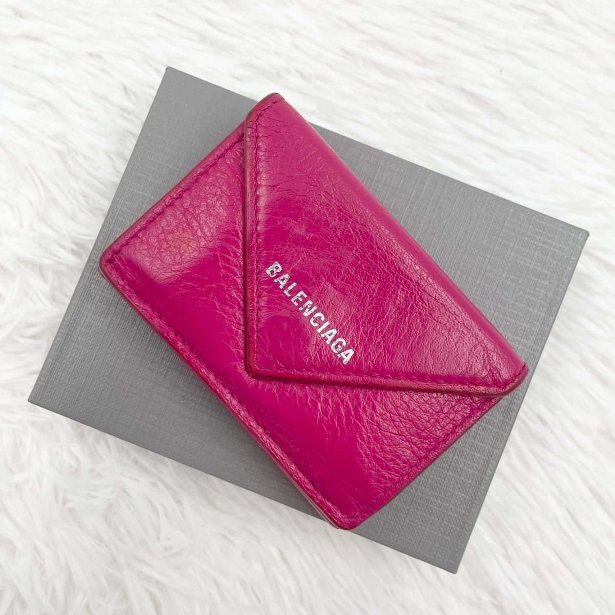 BALENCIAGA PAPIER ミニウォレット ピンク 【公式通販】