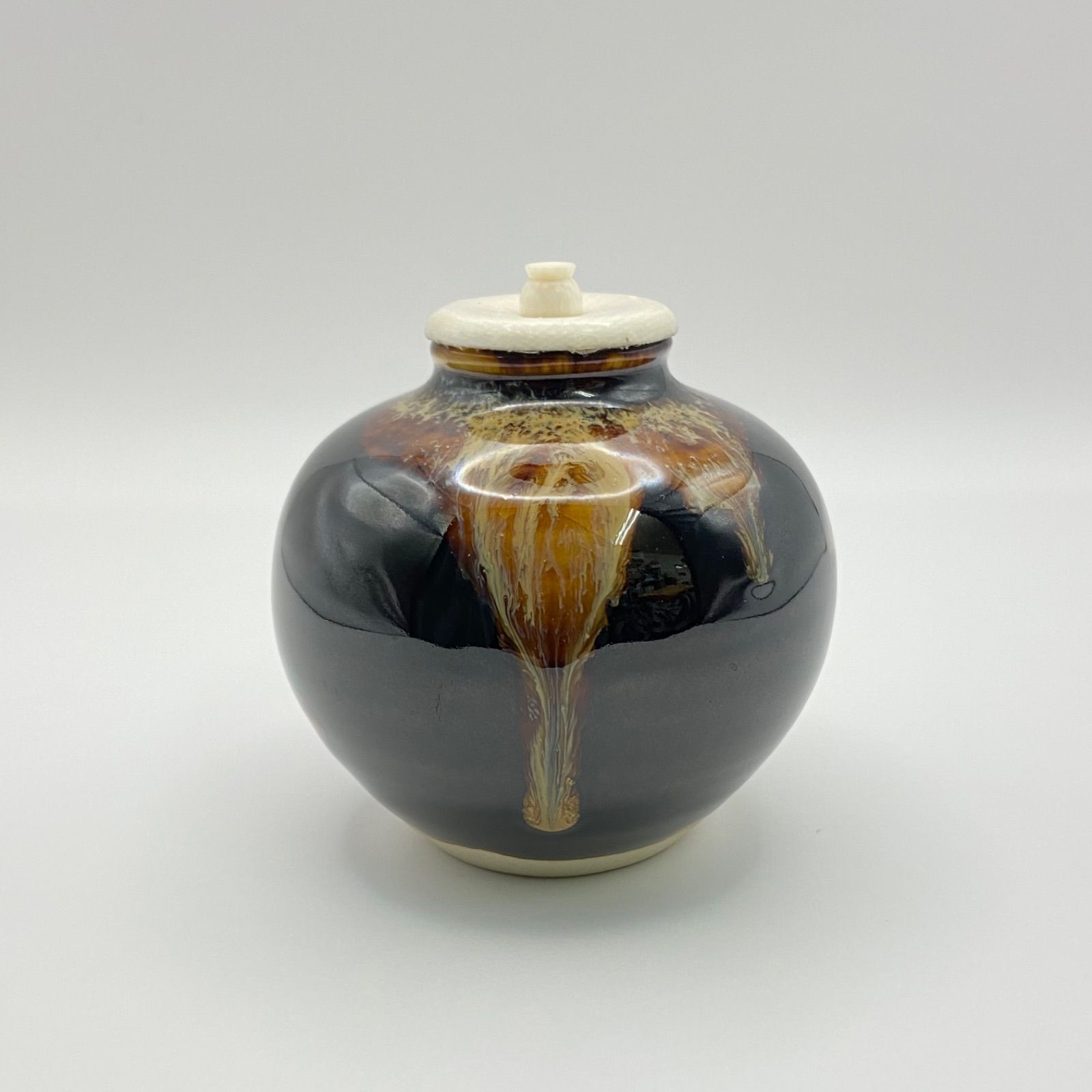 1177 桶谷定一作 文琳茶入 未使用 1177 桶谷定一作 文琳茶入