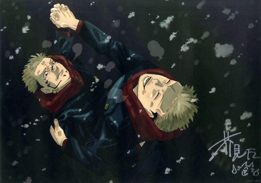 中古】ポスター A3リッチポスター 虎杖悠仁＆両面宿儺 「呪術廻戦