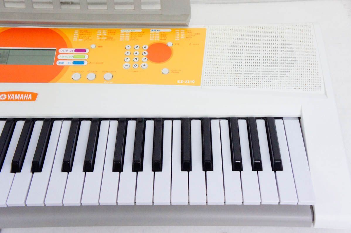YAMAHAヤマハ キーボードEZ-J210 光ナビ 白 YAMAHA ヤマハ 光
