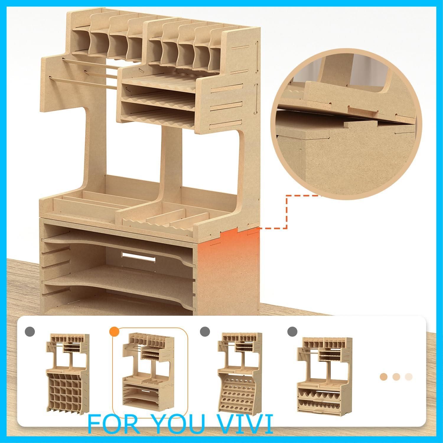 新着商品】Bucasso プラモデル ペイントラック モデルツール収納ラック