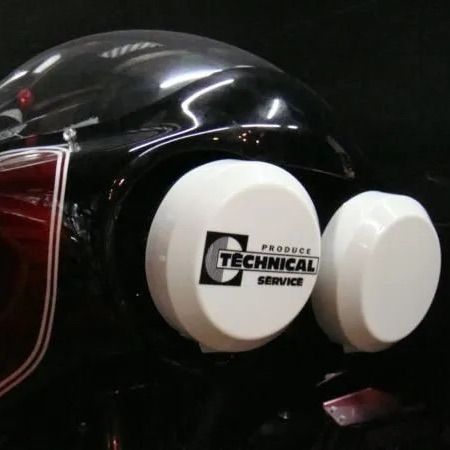 デュアルロケットカウル用 ヘッドライトカバー 130パイ 2個セット 新品