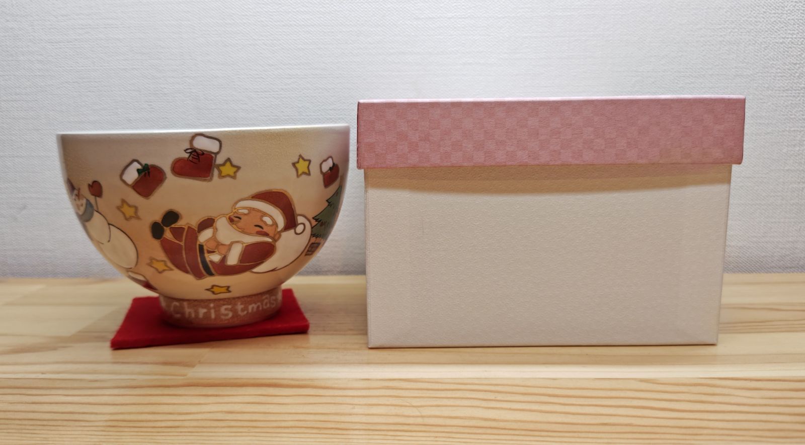 逢絢亭・新品】茶道具 安い 茶碗 京焼 御本 クリスマス 水出宋絢 紙箱入り