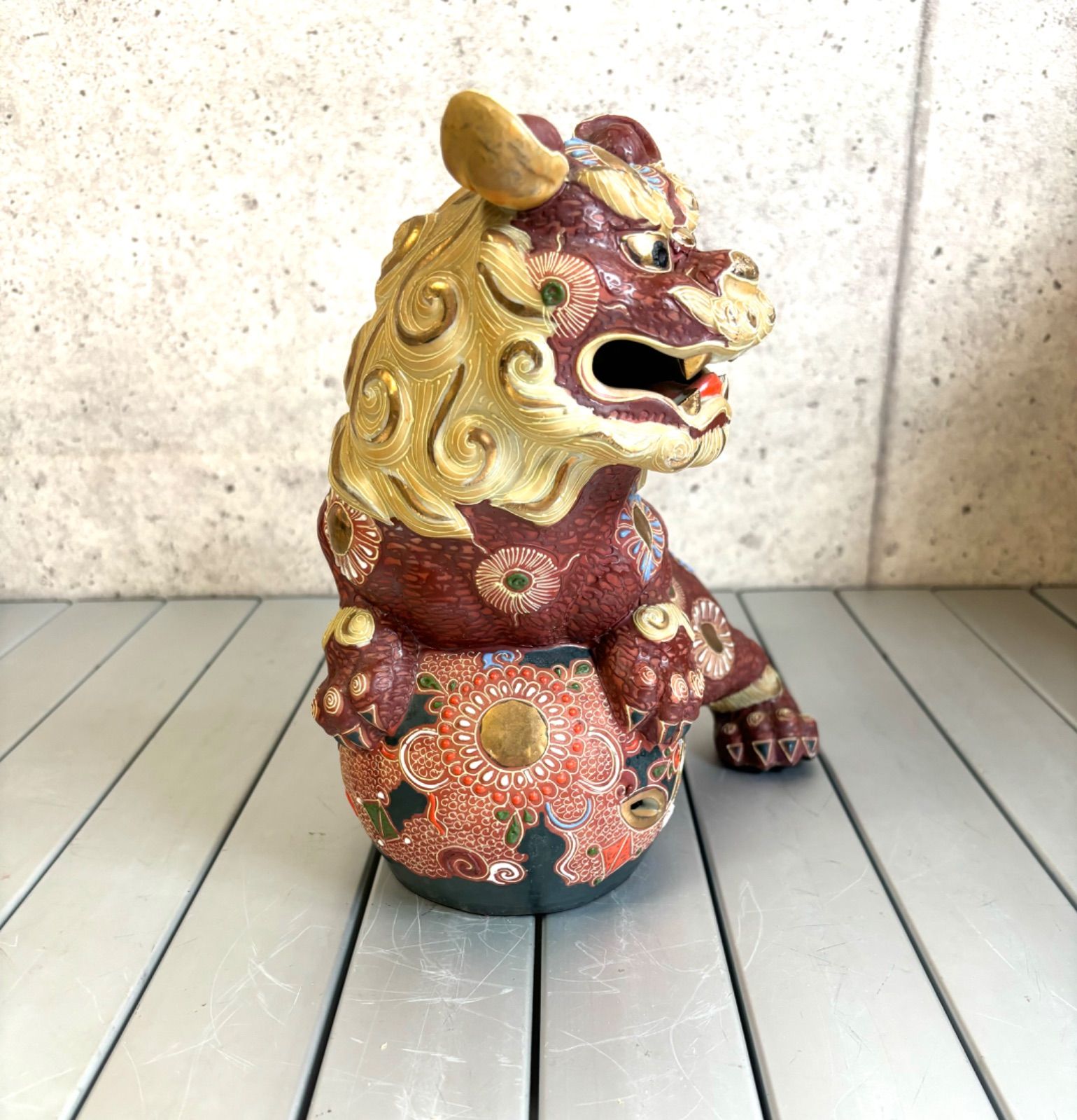 シーサー 獅子 陶器 オブジェ 置物 インテリア 工芸品 美術品 シーサー