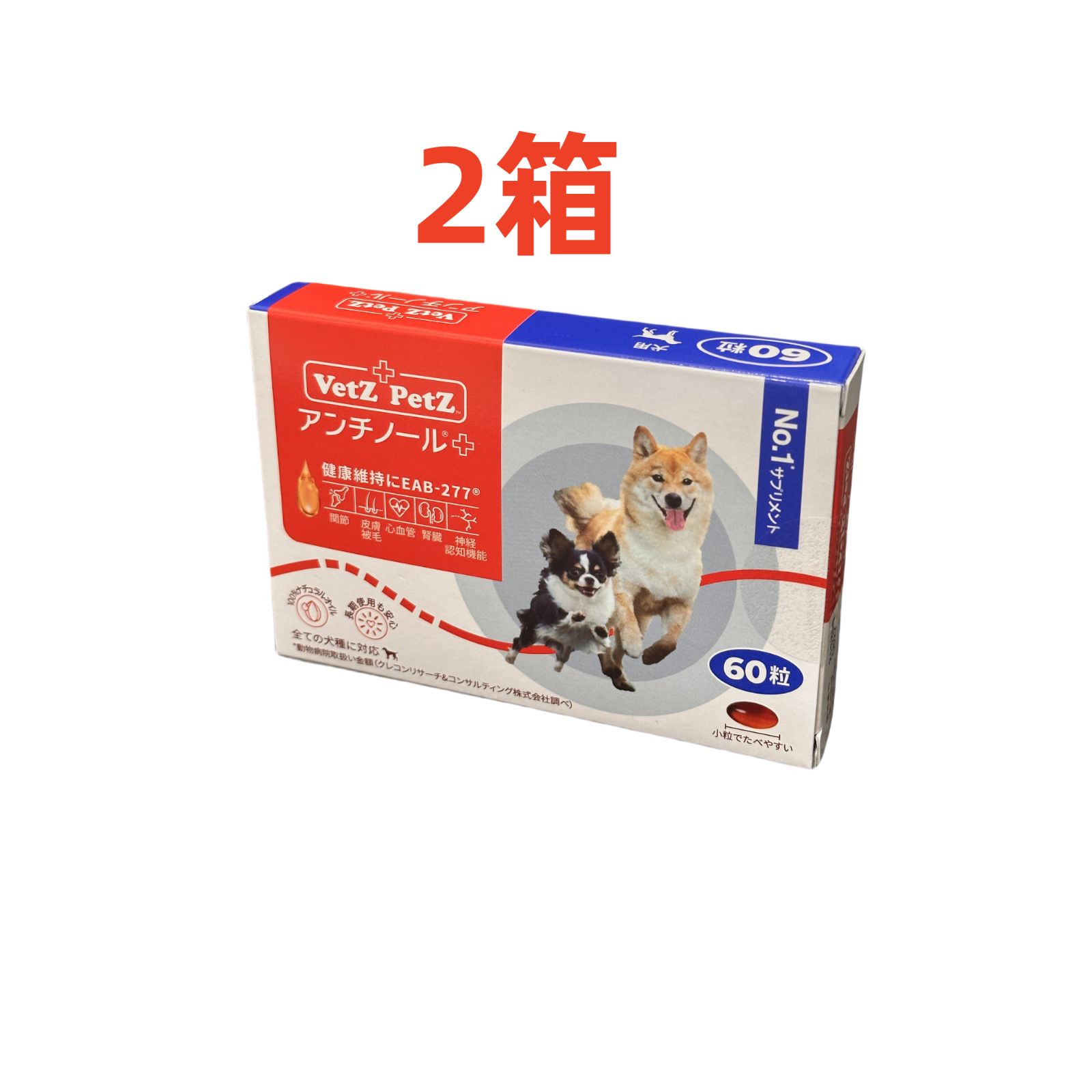 アンチノールプラス 60粒 犬用 2箱 【公式通販】