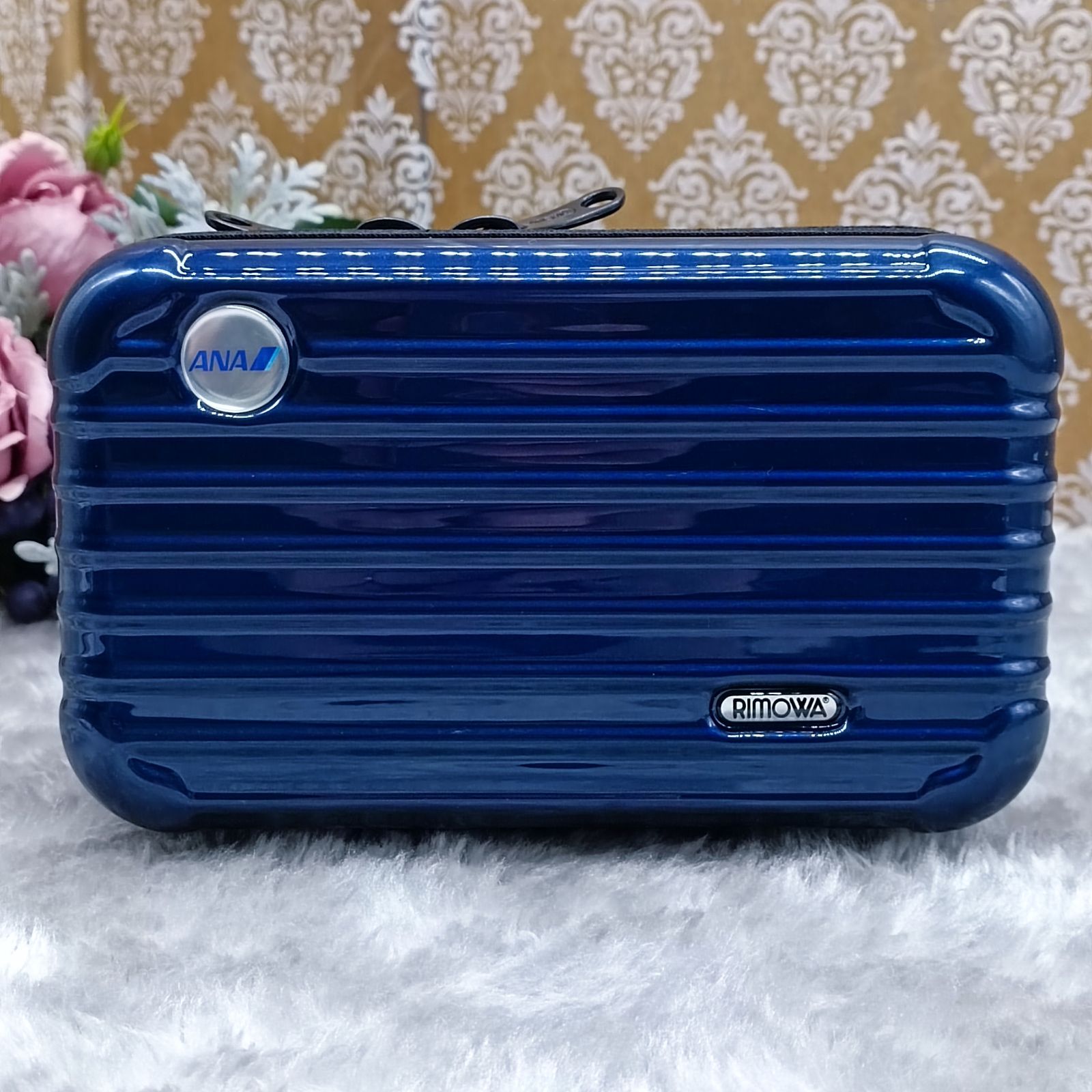 ANA RIMOWA ネイビー トラベルポーチ RIMOWA×ANA アメニティポーチ
