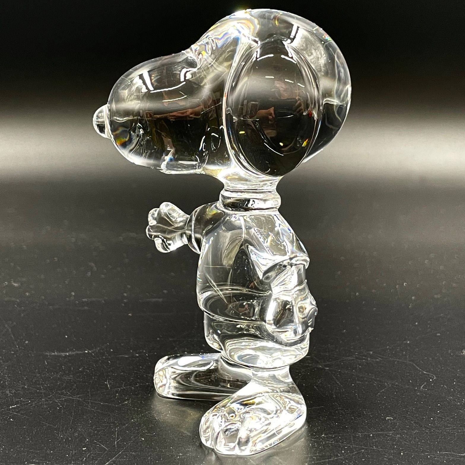 Baccarat バカラ スヌーピー オブジェ クリスタルガラス クリア