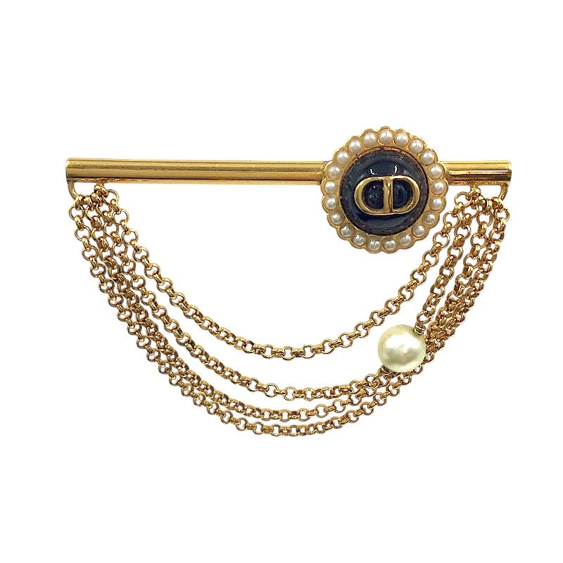K】Dior Petit CD ブローチ ゴールド K】Dior Petit CD ブローチ