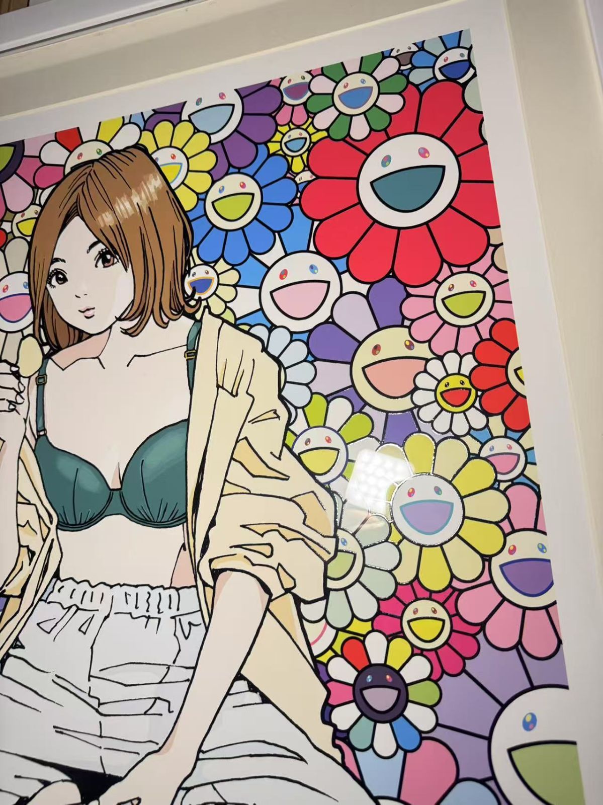 江口寿史 村上隆エディションサイン入りコラボレーション版画 famicom