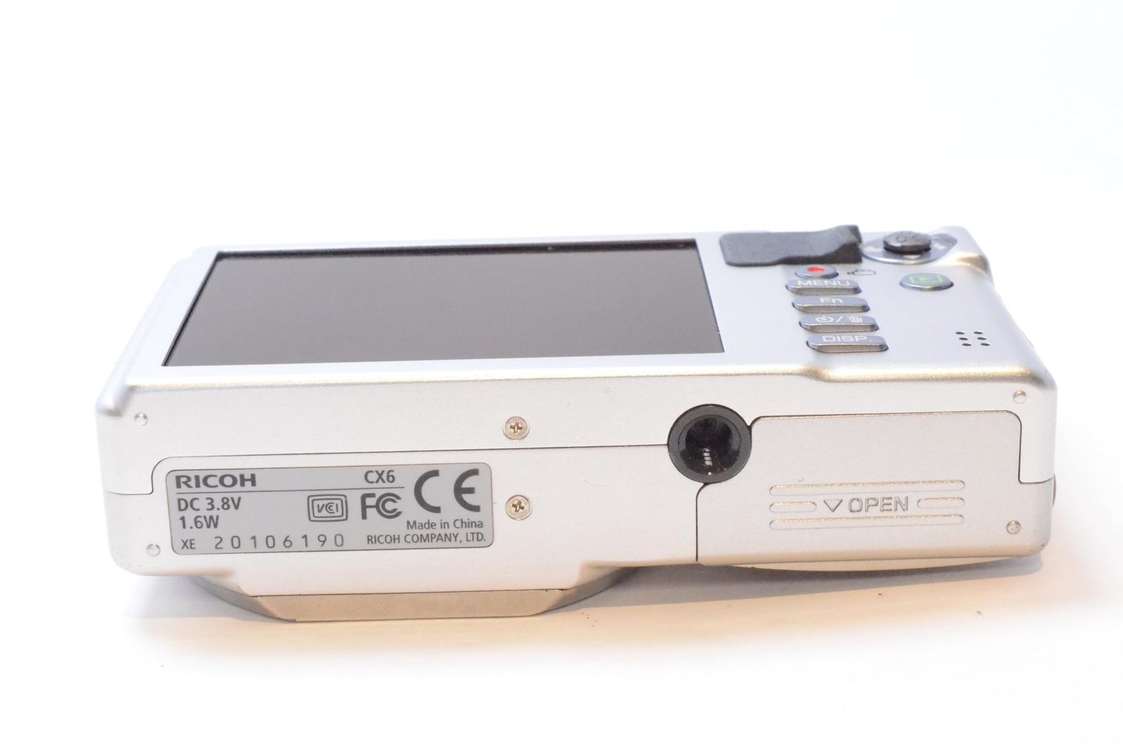 元箱付き 美品】RICOH ショップ リコー CX6 シルバー デジタルカメラ