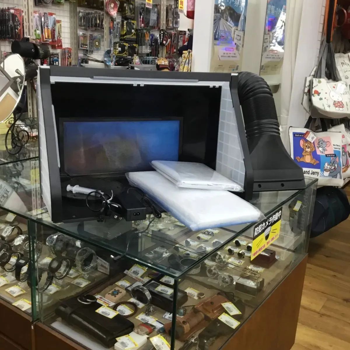 Anesty 塗装ブース HS-E550 LEDライト付き 排気ホース付き 最も安い