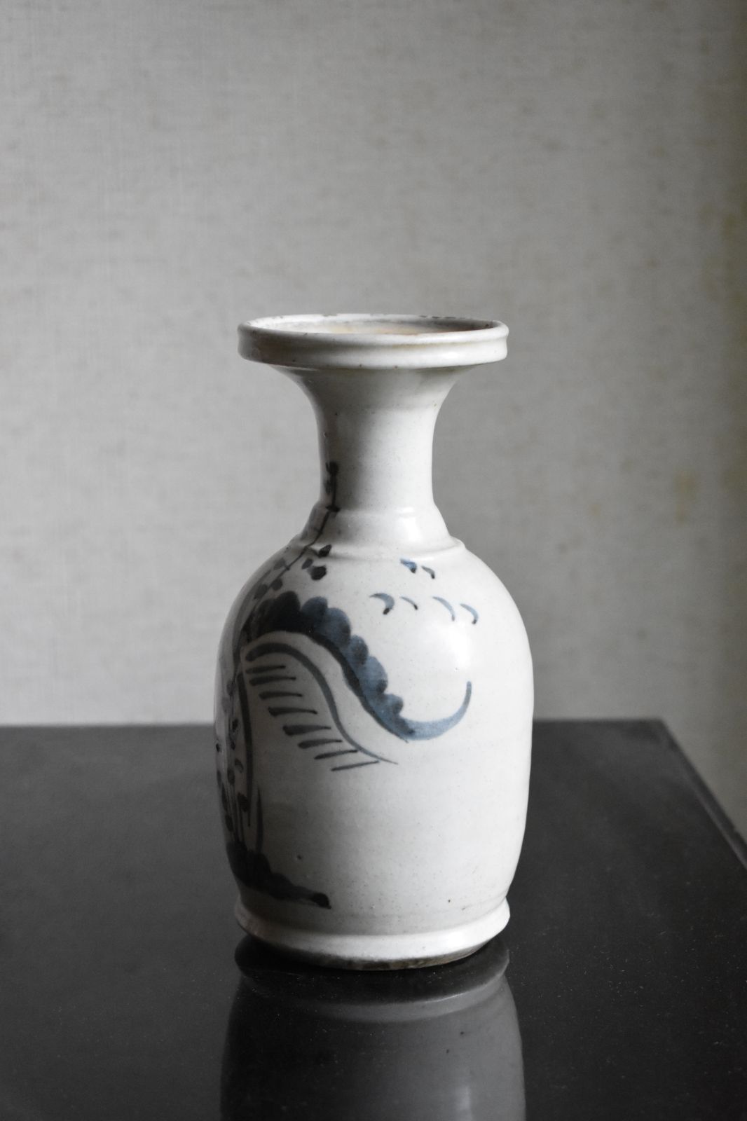 初期伊万里 染付 ショップ 高18.5cm ☆ 花瓶 花入 花生 徳利 江戸時代