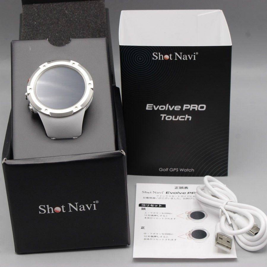 Evolve PRO Touch ホワイト ゴルフ用GPSウォッチ Shot Navi Evolve Pro