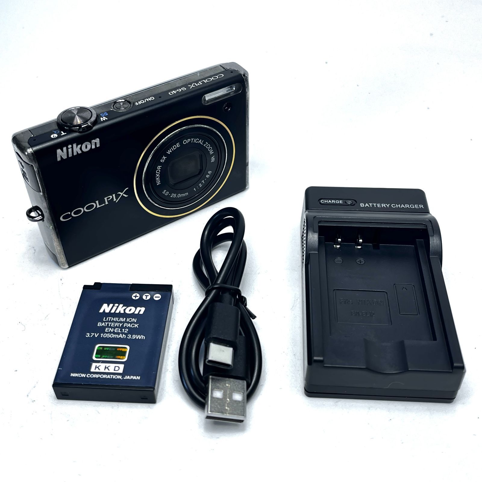 Nikon COOLPIX 購入 S640 デジタルカメラ ブラック 1210万画素 光学5倍