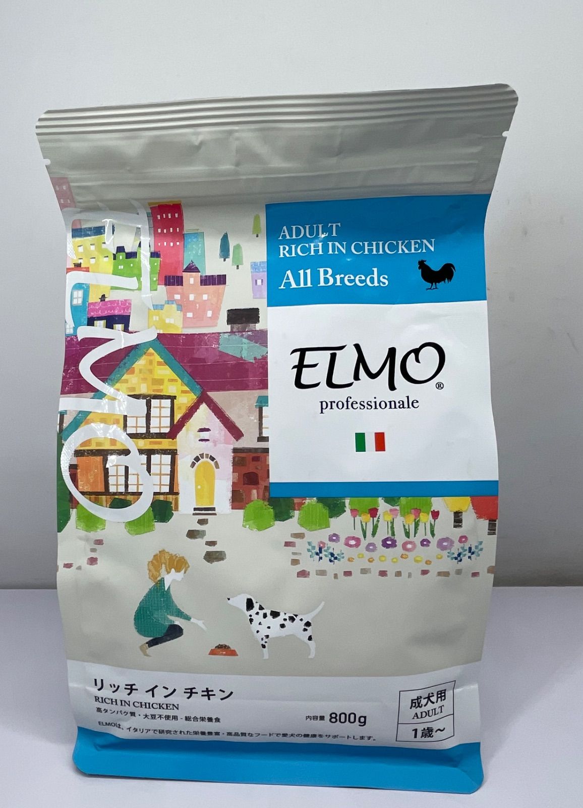 ELMO リッチインチキン 800g成犬用 8パック6.4kg エルモ ドッグフード