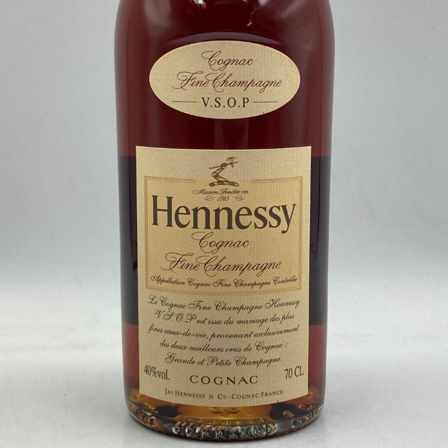 ヘネシー VSOP ファインシャンパーニュ スリムボトル クリアボトル