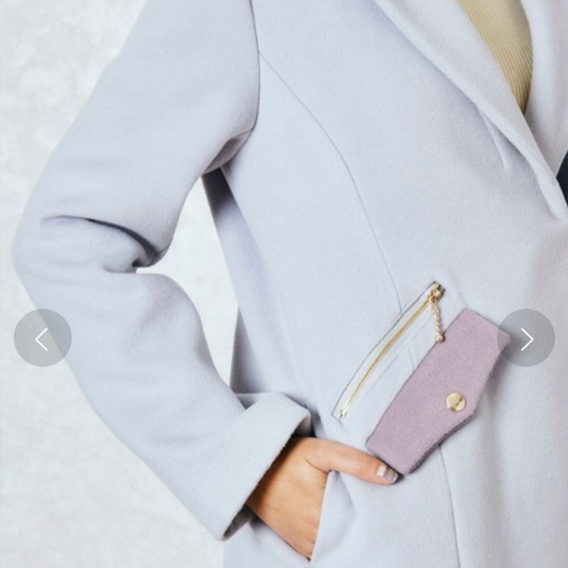 ☆レディアゼル☆パステル配色チェスタージップコート☆Readyazel