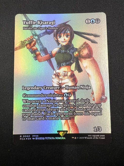 FF ユフィ・キサラギ 虎の影、百合子 日本語 foil FF ユフィ・キサラギ