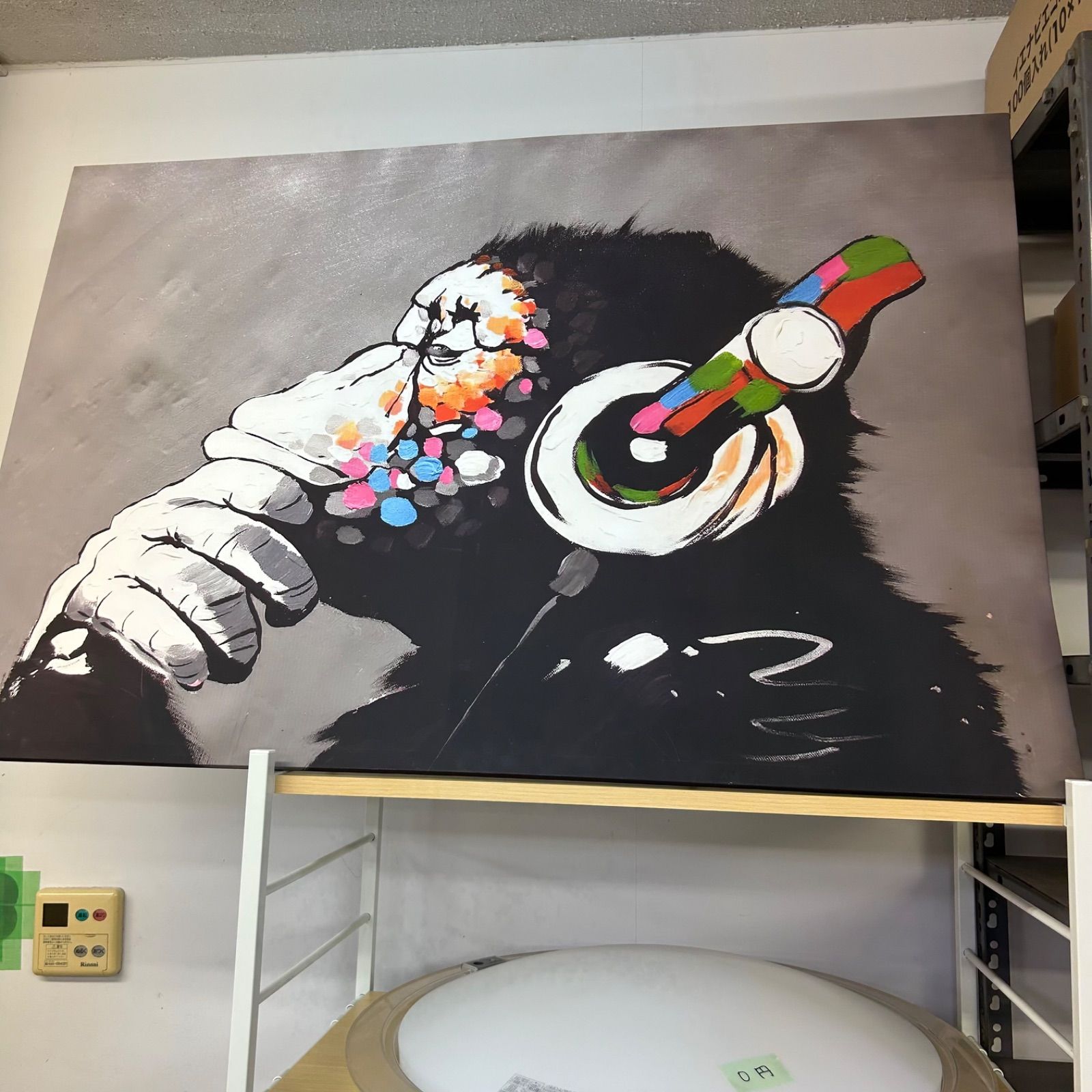 ストーン アートパネル バンクシー 風船と少女 壁掛け パネル アート