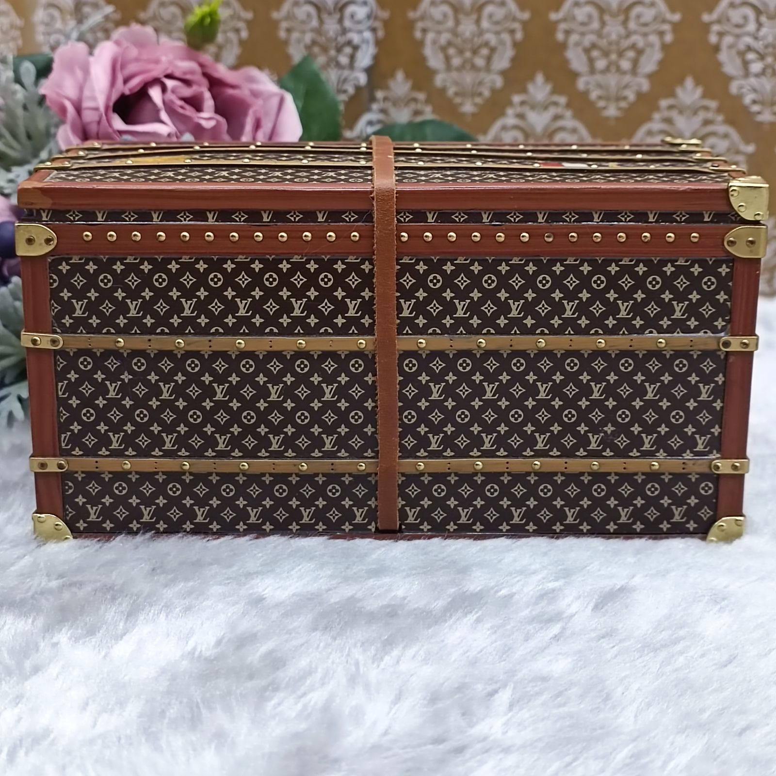 極美品⭐️ルイヴィトン トランク型 ペーパーウェイト モノグラム ミス