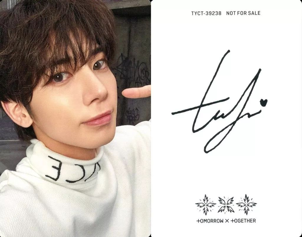 tomorrow x together テヒョン インスタントフォト サイン TOMORROW X