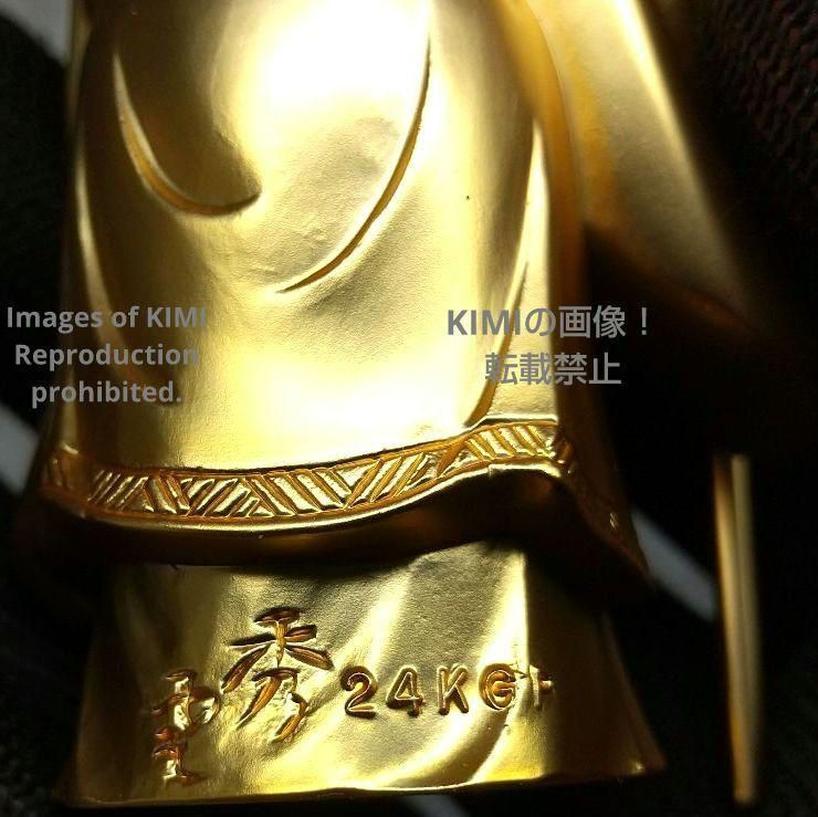 福禄寿 （金メッキ/24金）仏師：牧田秀雲 原型 仏像 置物 AA ふくろ