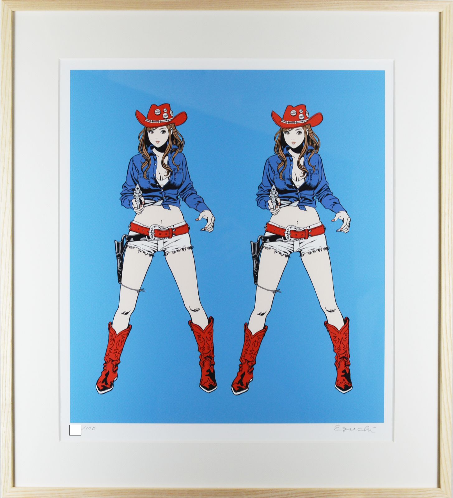 江口寿史 彼女1 [Large ver.] second edition大 江口寿史 版画 『彼女1