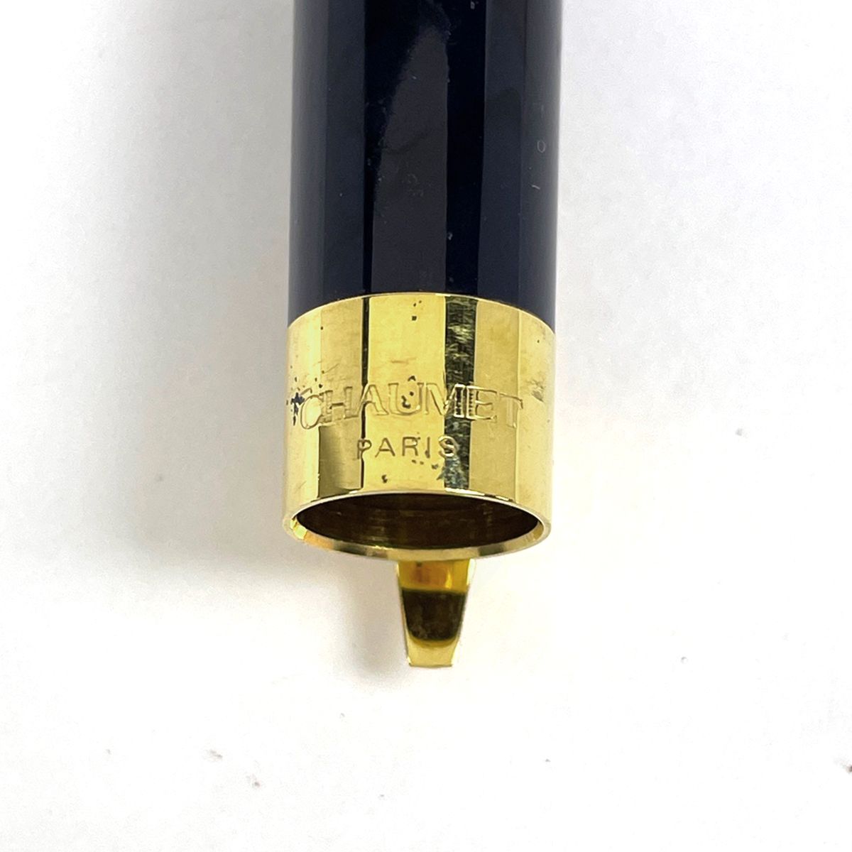 ショーメ Chaumet ロゴ 万年筆 文房具 筆記具 白蝶貝 万年筆 ネイビー