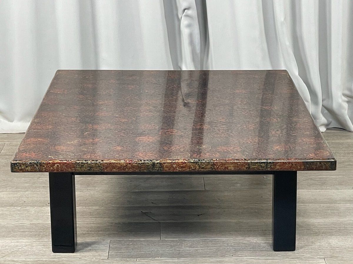 2956 伝統工芸 津軽塗り 座卓 座敷机 ちゃぶ台/神奈川県秦野市/A3