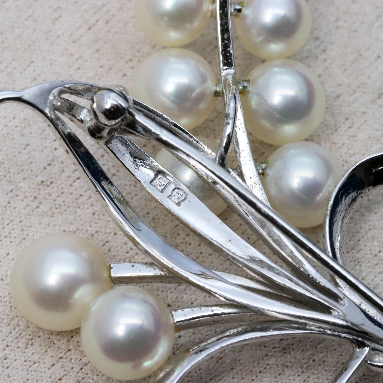 ☆美品☆ミキモト シルバー パール ブローチ 皇室御用達ブランド