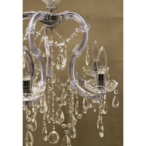 クリスタルガラスシャンデリア 5灯 GALAXY ライト・照明器具 天井照明