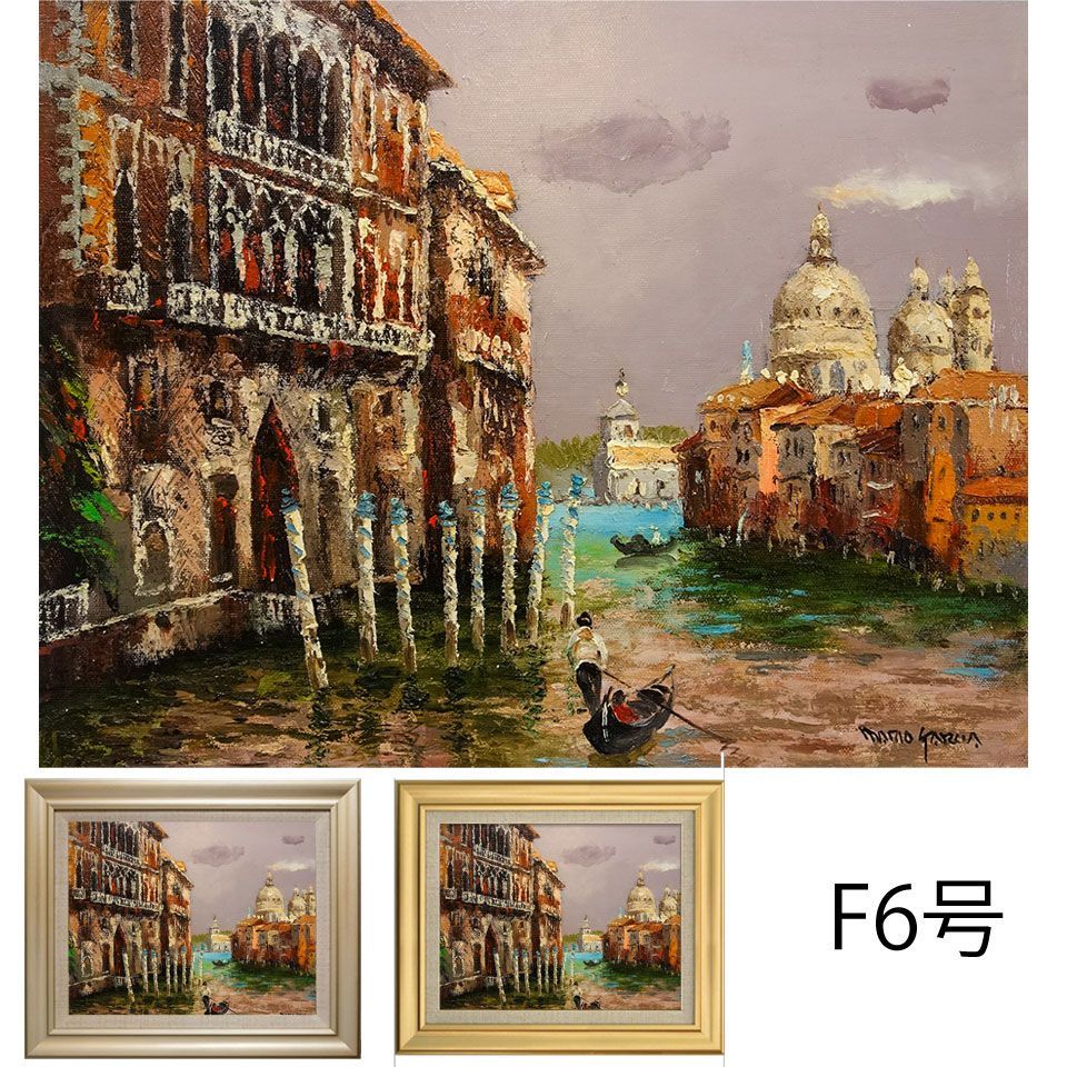 絵画 風景 千住博「桜図」 サインF6サイズ額装済み 肉筆手描き 絵画