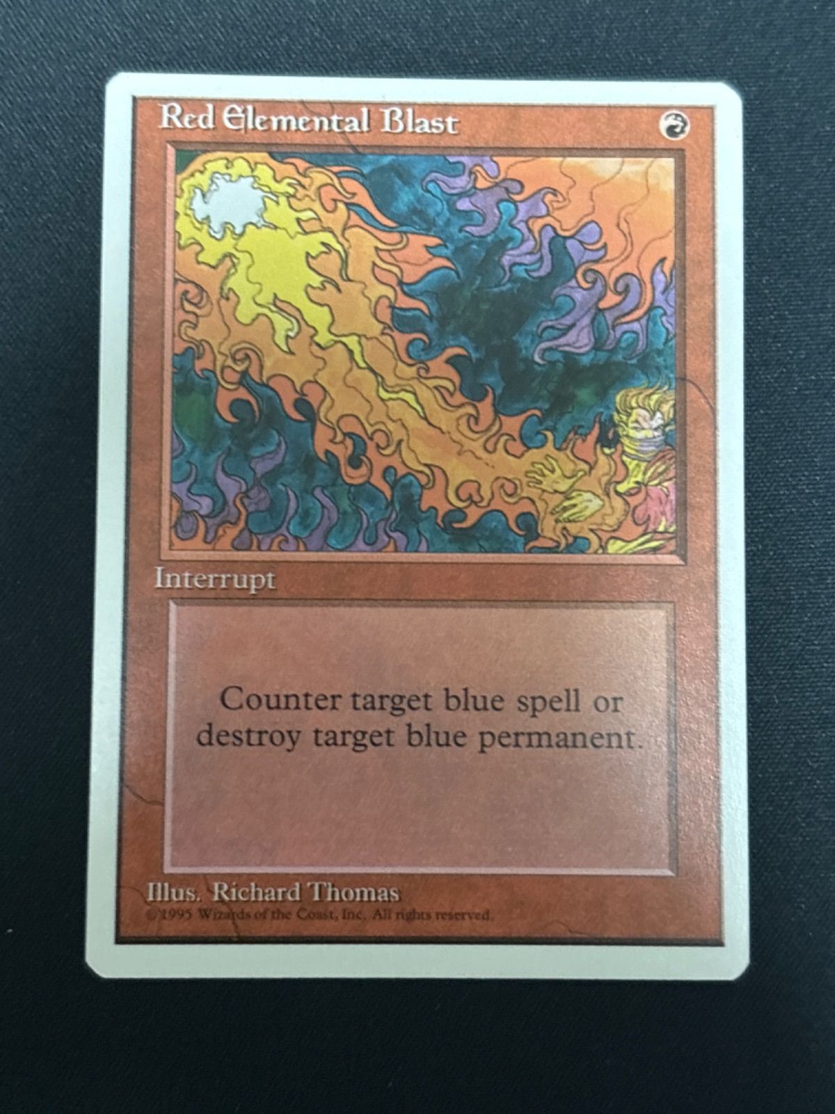 MtG 赤霊破 FBBドイツ語 サインド2枚 赤霊破/Red Elemental Blast