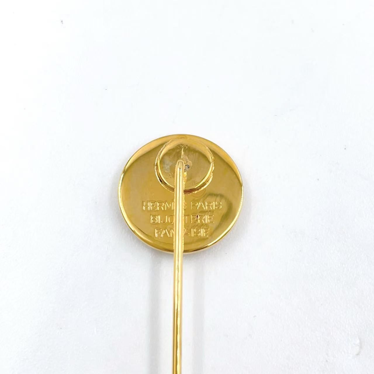 HERMES エルメス ブローチ セリエ ピンブローチ - ゴールド メタル