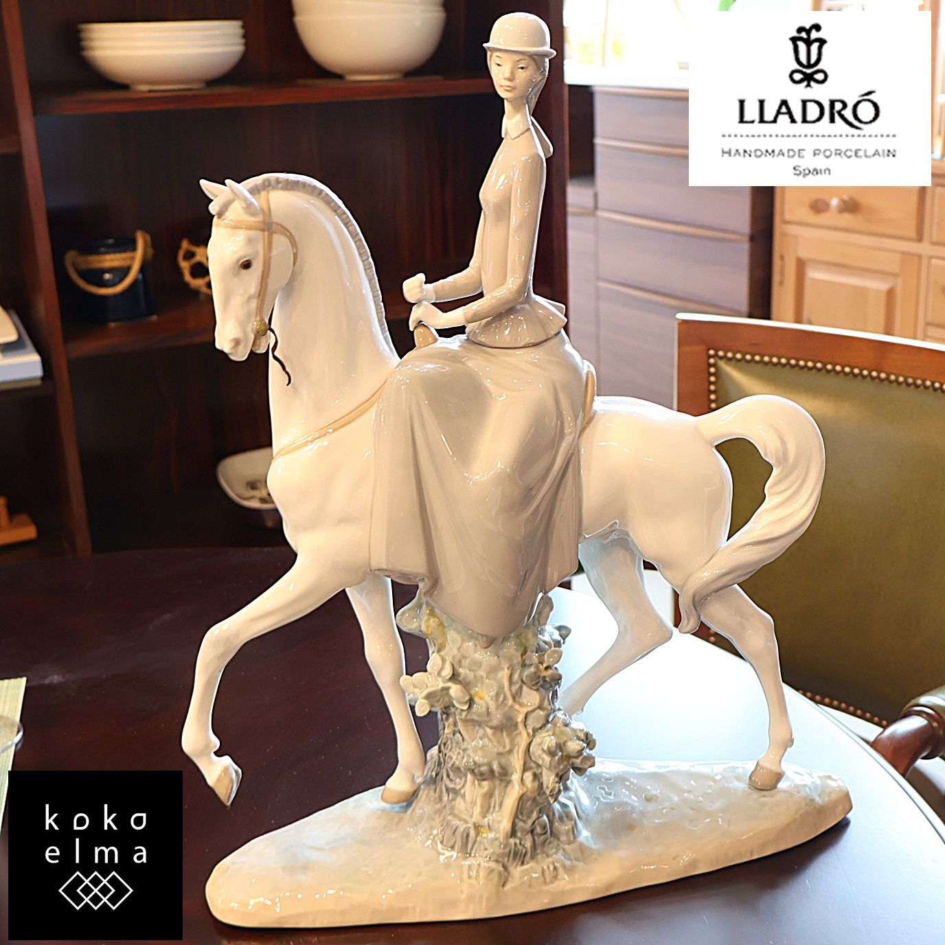 LLADRO リヤドロ フィギュリン白馬に乗った男女 LLADRO リヤドロ
